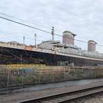 image for [OC] The SS United States docked in Mobile, Alabama