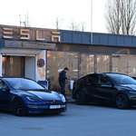 image for Tesla dealership in Sweden got new window paint