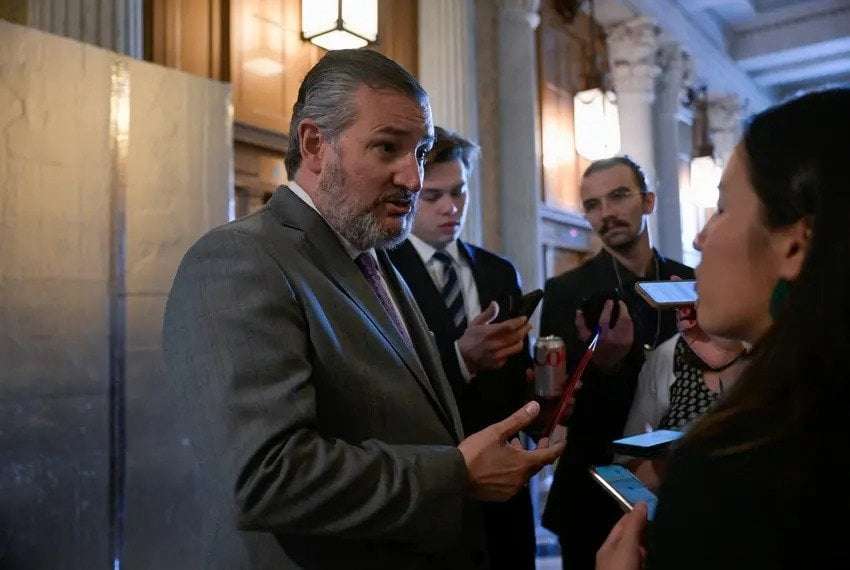 image for Texas' Sen. Cruz threatens to end Cory Booker's Senate protest