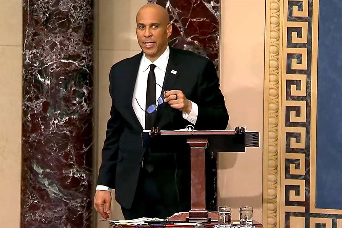 image for Cory Booker breaks record for longest ever Senate speech as he calls for resistance to Trump