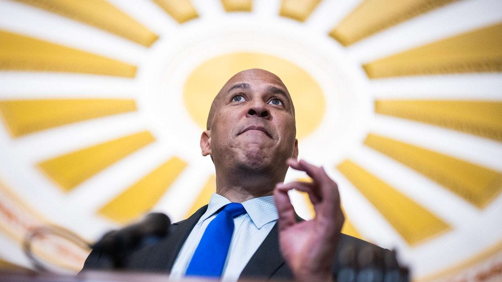 image for Cory Booker Bashed Trump on Senate Floor for 25 Straight Hours