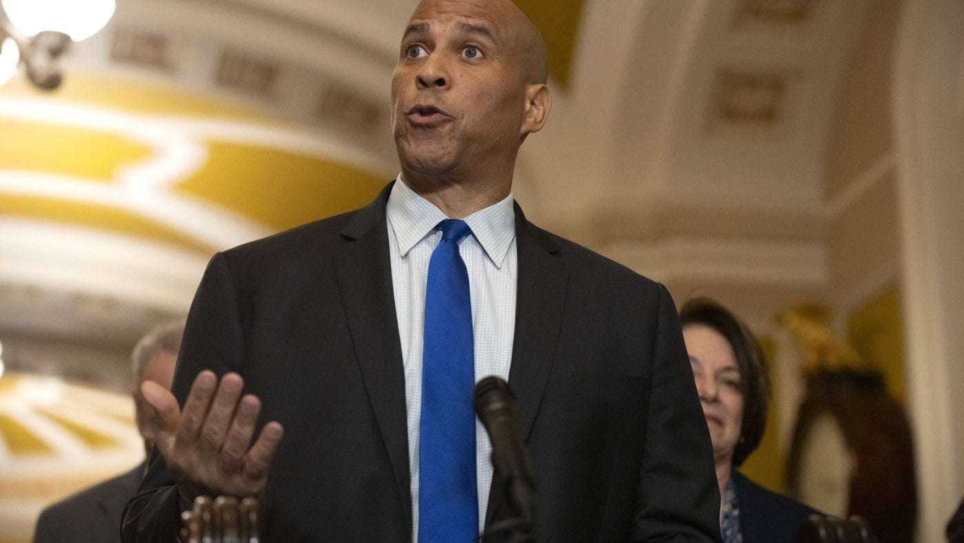 image for Cory Booker breaks a 68-year-old Senate record with a 25-hour speech