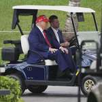 image for Trump, at Doral golf course, says things are "going very well" after worst stock mkt crash in years