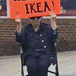 image for Anti Trump rally’s popping off in D.C today grandma wins sign of the day. Sorry for the poor quality