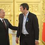 image for Russian Alex Ovechkin, photographed with Vladimir Putin