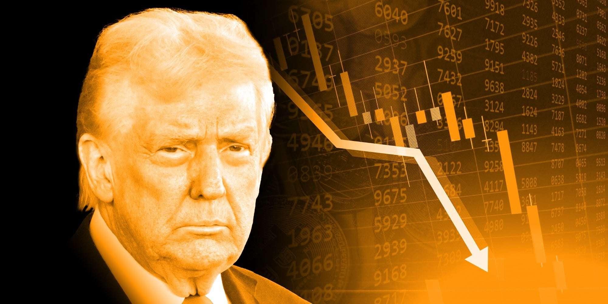 image for Stock market plunge dubbed ‘Orange Monday’ as Trump tariffs spark panic