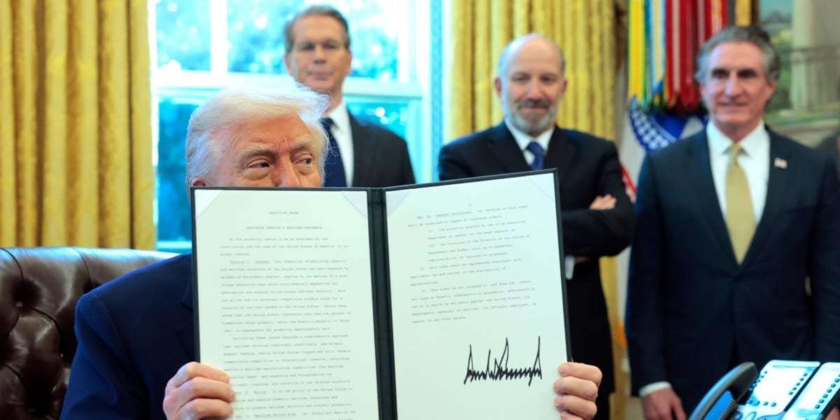 image for Trump escalates feud with low water pressure by signing executive order targeting 'weak and worthless' shower heads