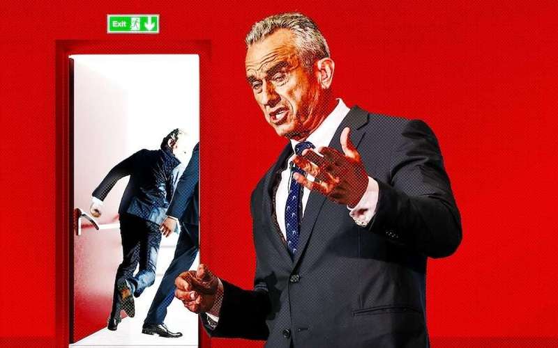 image for Staffers Walk Out of RFK Jr.’s Slur-Ridden Speech About Deep-State
