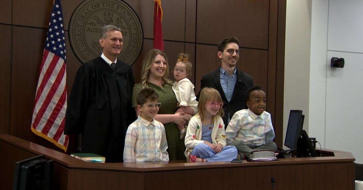 image for 'They are absolutely angels on Earth'; Family fosters and adopts medically complex children
