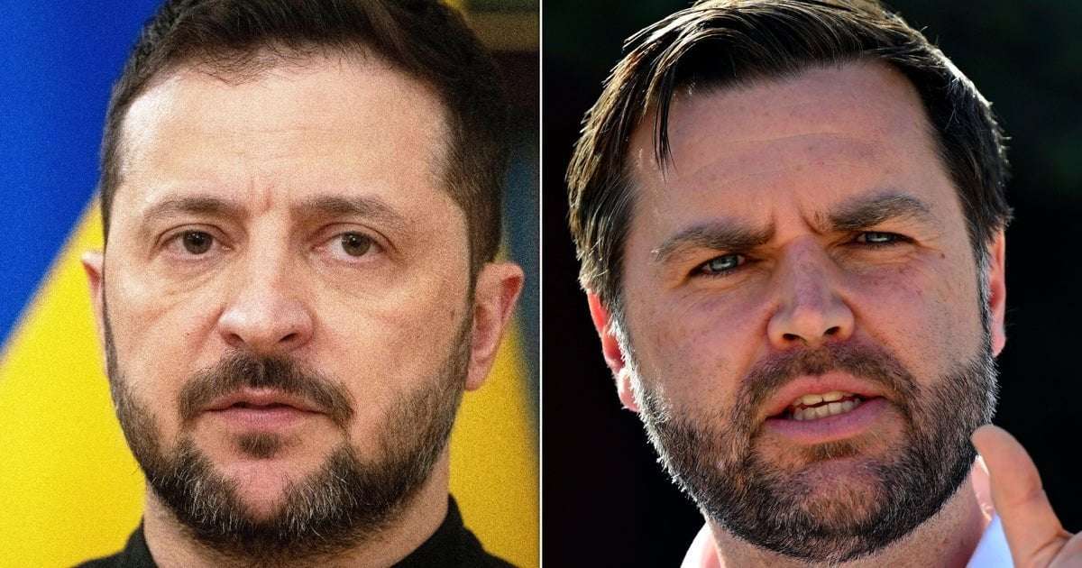 image for Volodymyr Zelenskyy Says JD Vance Is ‘Somehow Justifying’ Putin’s War In Ukraine