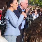 image for [OC] AOC and Bernie at today's Fighting Oligarchy Rally in Salt Lake City