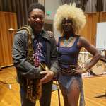 image for (OC) Ravi Coltrane, son of John Coltrane and Alice Coltrane, and I.