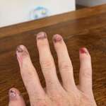 image for Allowed 4yo to paint daddy’s nails today