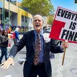 image for Counter-protester at Oakland "Stop the Billionaire Agenda" march [OC]