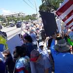 image for Hundreds protest Trump and Elon in Daytona Beach, Florida today!!