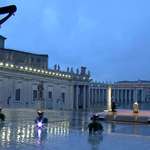 image for Pope Francis prays over an empty St Peter’s Square during the Covid outbreak, March 28, 2020.