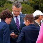 image for OC: Pete Hegseth looks at his phone during the White House Easter egg roll April 21, 2025