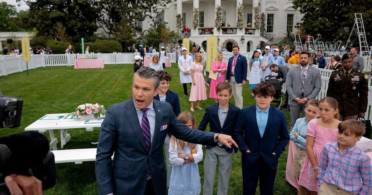 image for Hegseth Melts Down in Front of Own Kids in Rant to Save Job