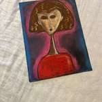 image for My daughters self portrait. She’s 9.