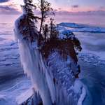 image for The sea stack from lake superior which fell in 2019