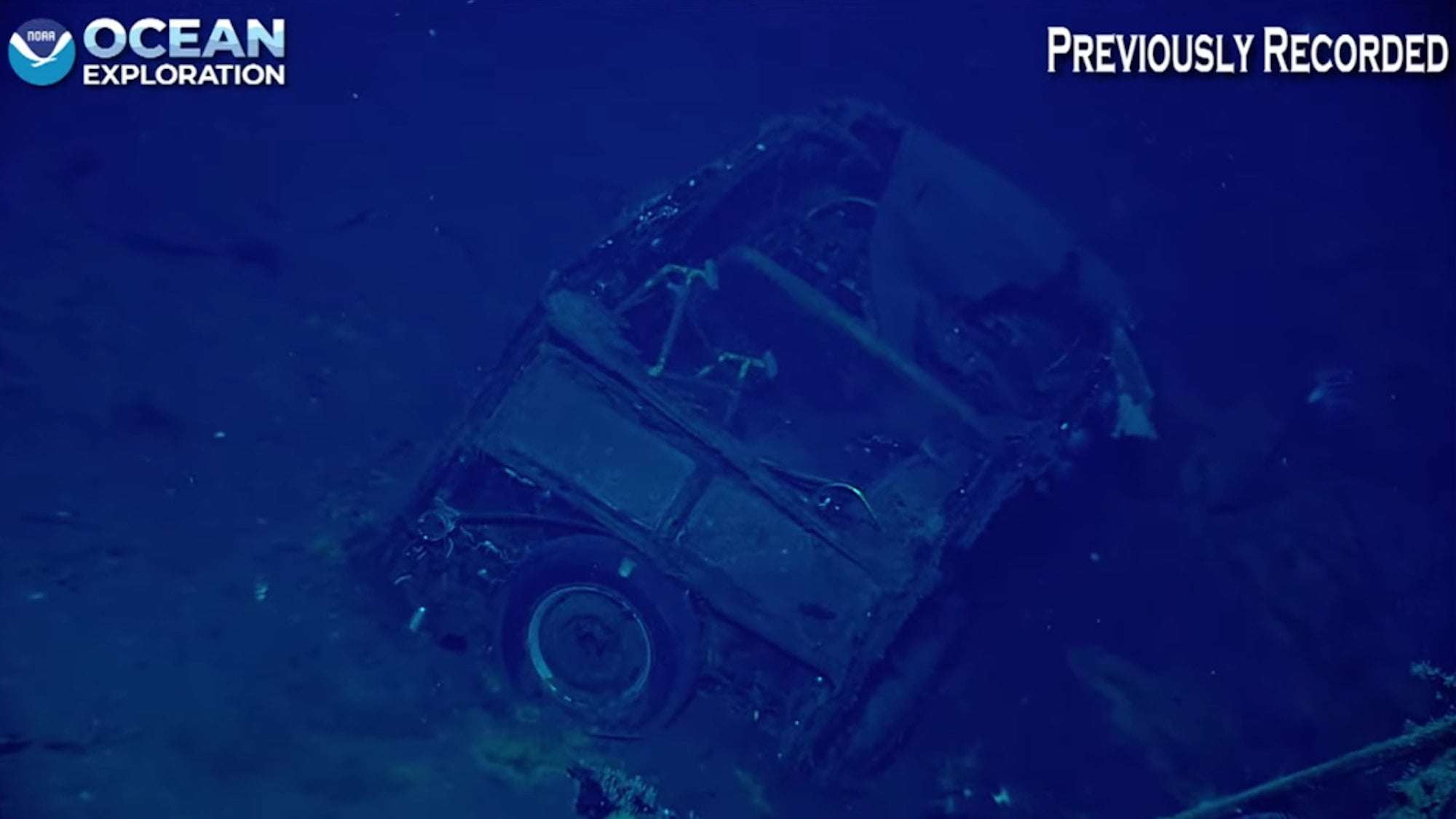 image for NOAA needs help identifying car found in WWII shipwreck