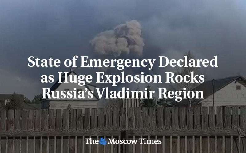 image for State of Emergency Declared as Huge Explosion Rocks Russia’s Vladimir Region