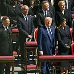 image for The Pope's funeral had a dress code: black suit. Guess who didn't follow it