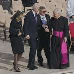 image for Former President Biden and Jill Biden at Vatican City for the funeral of Pope Francis