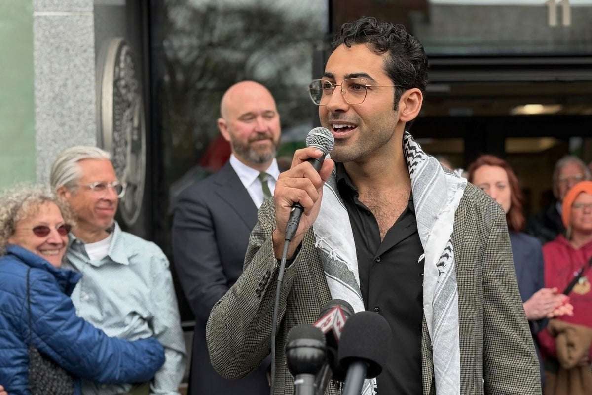 image for Columbia student activist rebukes Trump after release from ICE detention