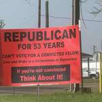 image for [OC]. MAGA country TX. This was up months before the election. Still up yesterday.