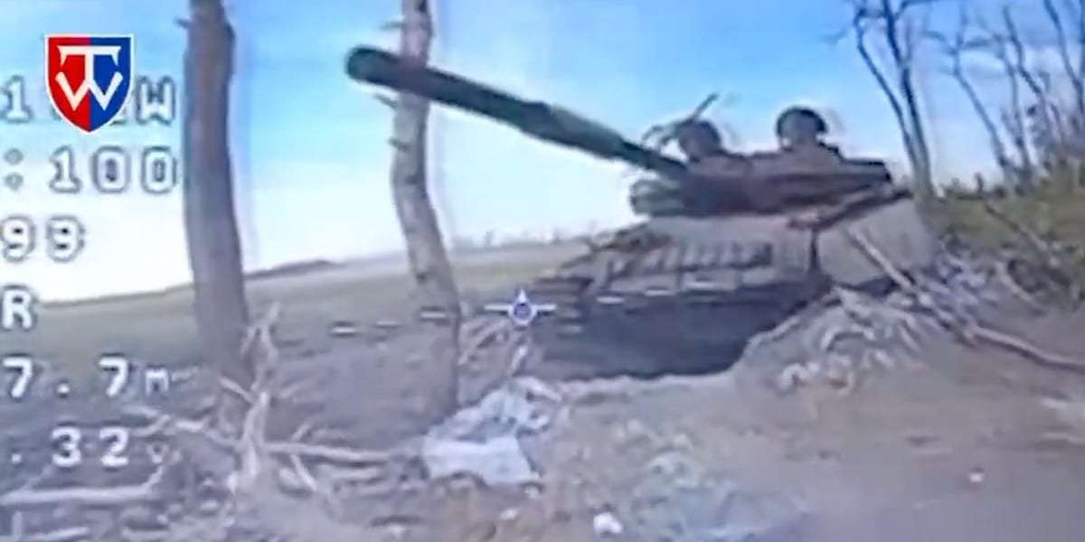 image for Ukrainian soldiers who film their kills of Russian soldiers or tanks can earn points to purchase weapons from a military tech 'Amazon'