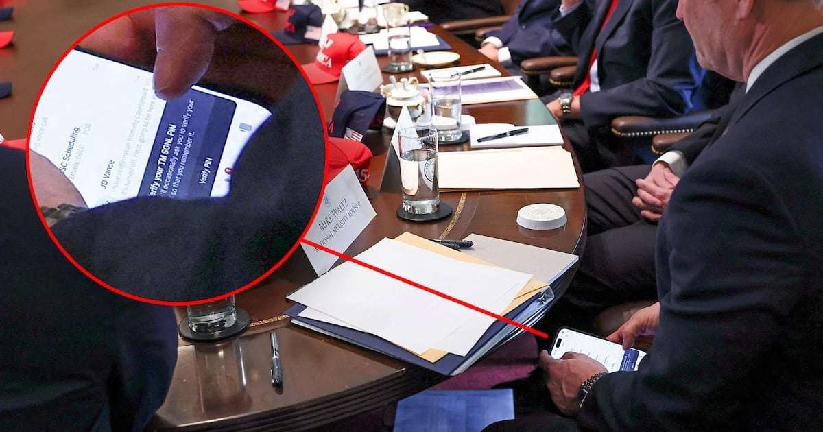 image for Fired ‘Idiot’ Waltz Leaked One Last Signal Chat with Vance