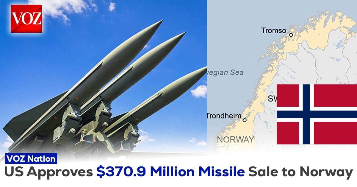 image for U.S. Approves $370.9 Million Missile Sale to Norway