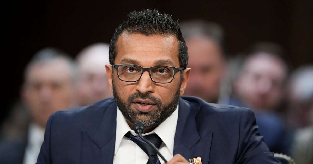 image for Kash Patel Spotted in Nightclubs More Than at Work, Former FBI Director Says