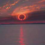 image for Extremely rare solar halo captured during sunrise.[Non-OC]