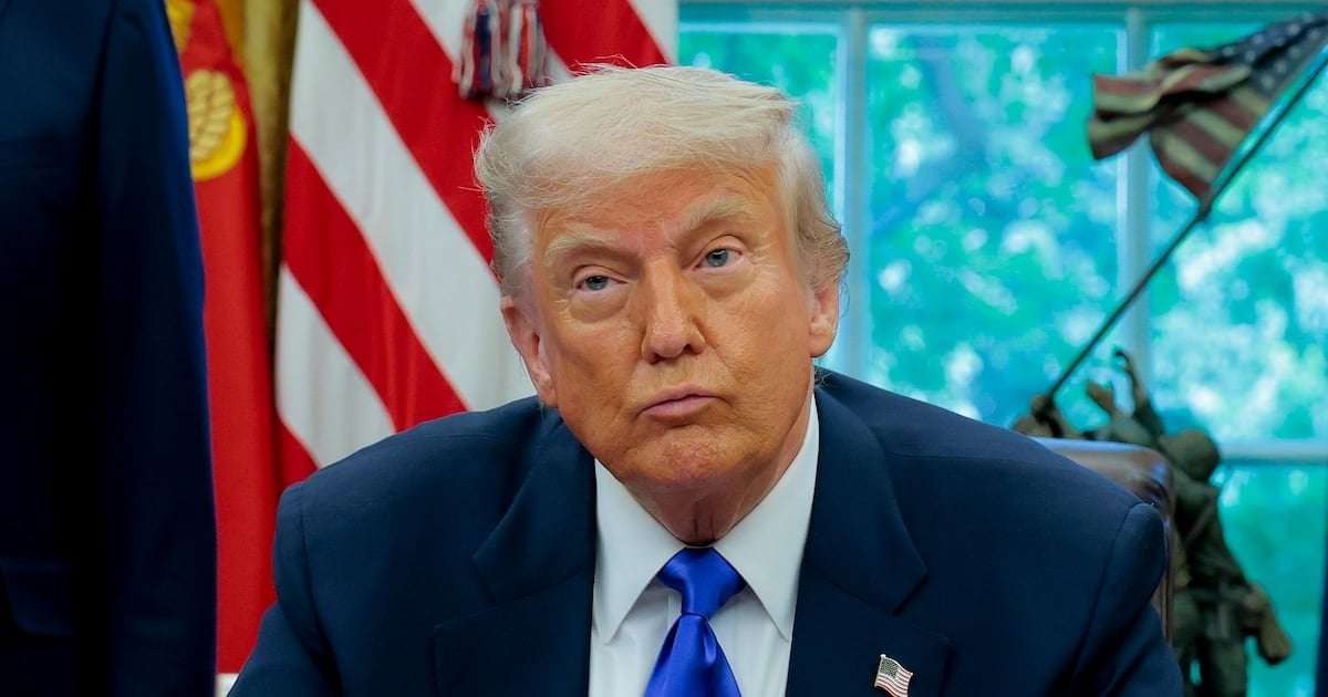 image for Trump Busted Stealing His Policy Ideas From TV... Again