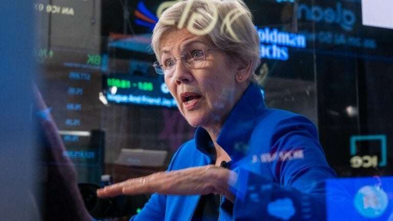 image for Warren pushes investigation into Trump family crypto deal