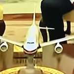 image for The elevator (tail section) of trump’s Air Force One model is upside down. Very Symbolic