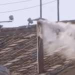 image for OC: A new pope has been chosen as white smoke rises from the Sistine Chapel chimney.