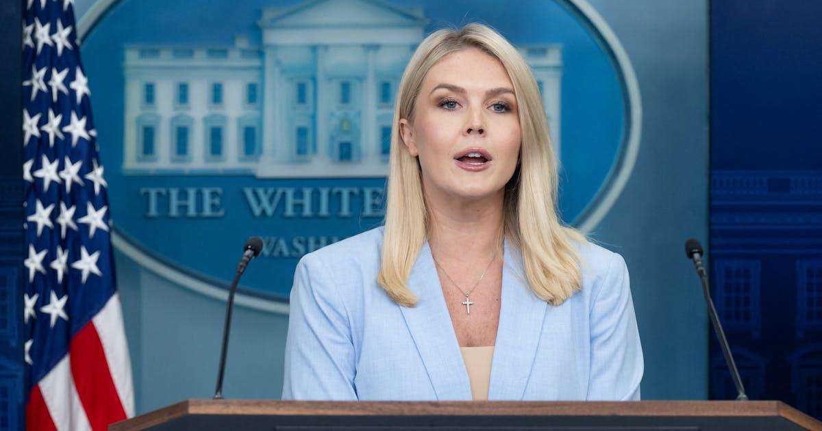 image for Karoline Leavitt Snaps When Asked About Trump Profiting Off Presidency