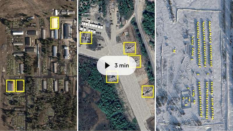 image for Satellite images show Russian military buildup near Finnish border