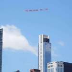 image for Sky banner over Manhattan today [non-oc]