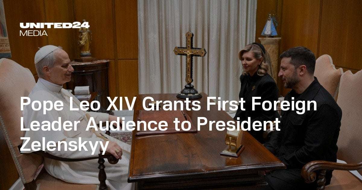 image for Pope Leo XIV Grants First Foreign Leader Audience to President Zelenskyy