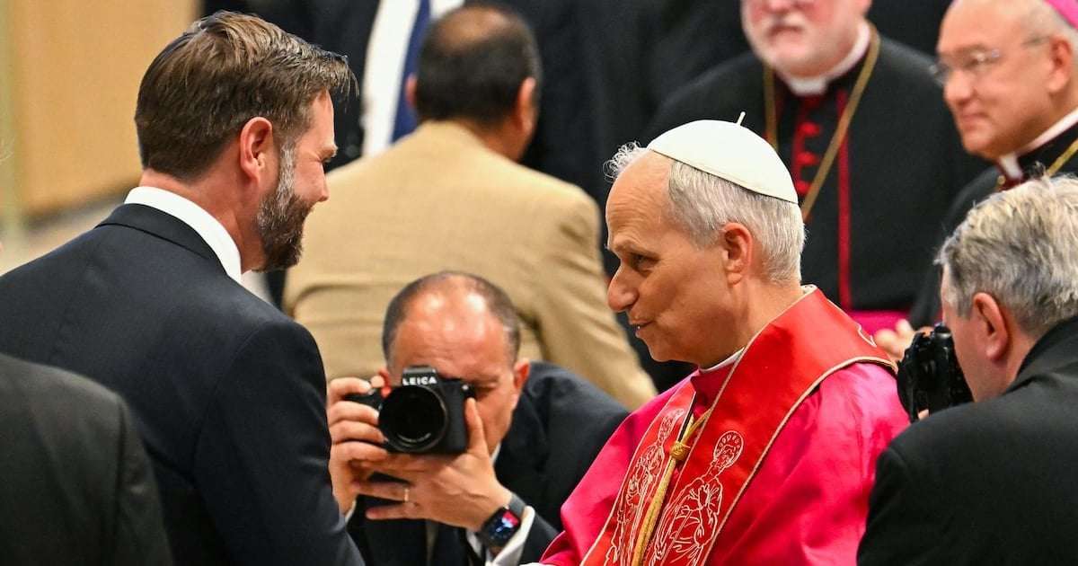 image for Pope Leo Snubs JD Vance After Inaugural Mass