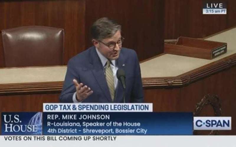 image for Democrats laugh after Johnson calls Trump ‘most respected president’
