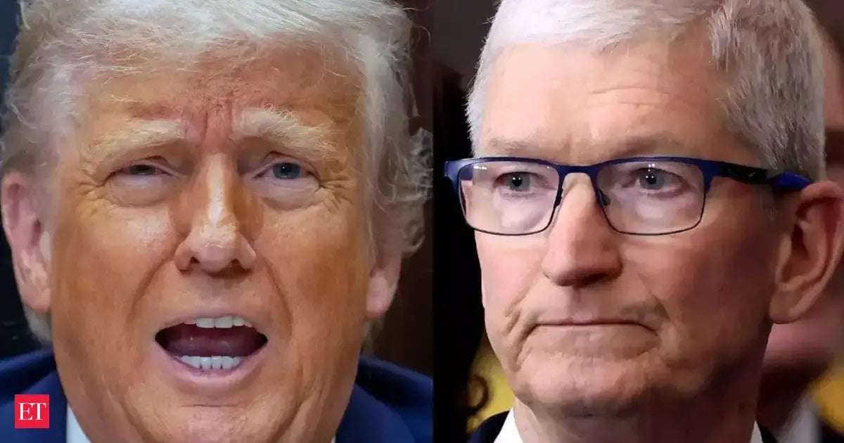 image for Trump warns Apple: Don’t make iPhones in India or pay 25% tariff