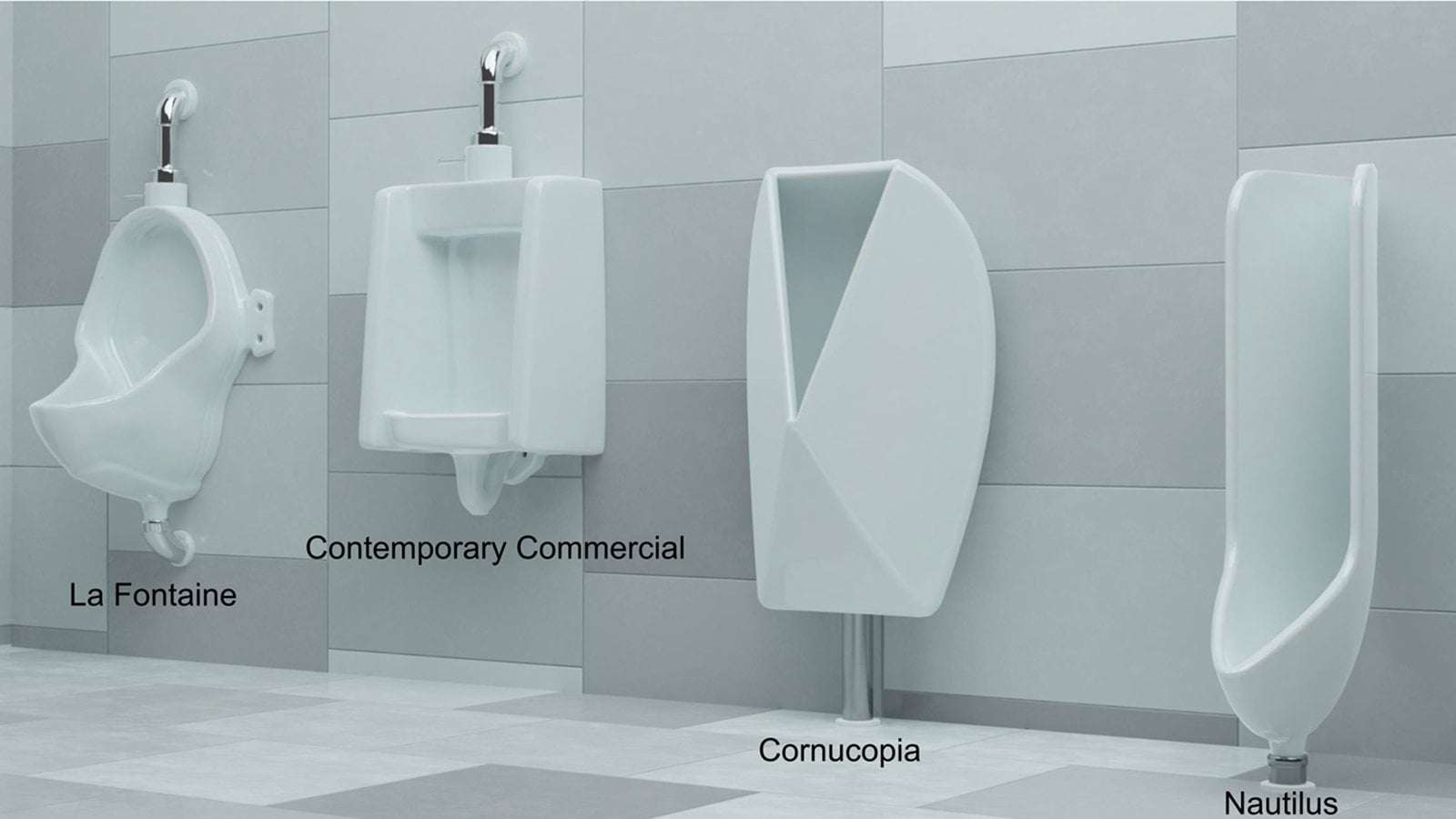 image for New urinal designs could prevent up to 265,000 gallons of urine from spilling onto the floor each day