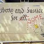 image for [OC] "Liberty and Justice for Some" (Seattle, WA)