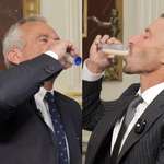 image for HHS secretary RFK Jr. drinking raw milk at the White House