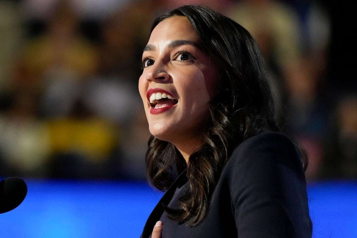 image for AOC viewed positively by more Americans than Trump or Harris, poll finds